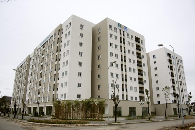 Khu nhà ở xã hội Bamboo Garden ở Quốc Oai do Công ty cổ phần Tập đoàn CEO làm chủ đầu tư. Ảnh: CEO