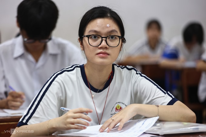 Thí sinh TP HCM thi tốt nghiệp THPT 2025. Ảnh: Quỳnh Trần