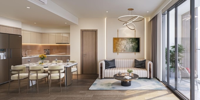 Mỗi căn hộ được bàn giao với tiêu chuẩn hoàn thiện cao cấp. Ảnh: Masterise Homes