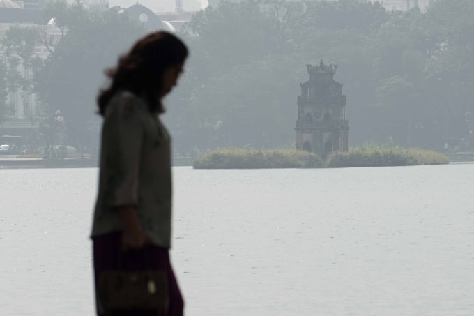 Ô nhiễm không khí ở Hà Nội. Ảnh: Hoàng Giang