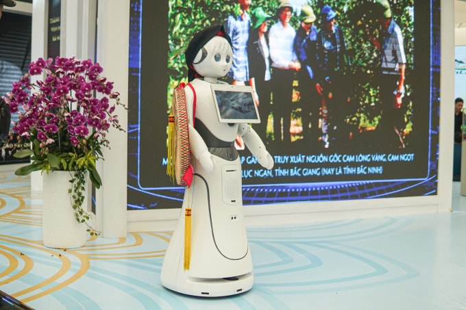 Robot được trưng bày, sử dụng tại triển lãm 80 năm thành tựu đất nước, tháng 8/2025. Ảnh: Lưu Quý