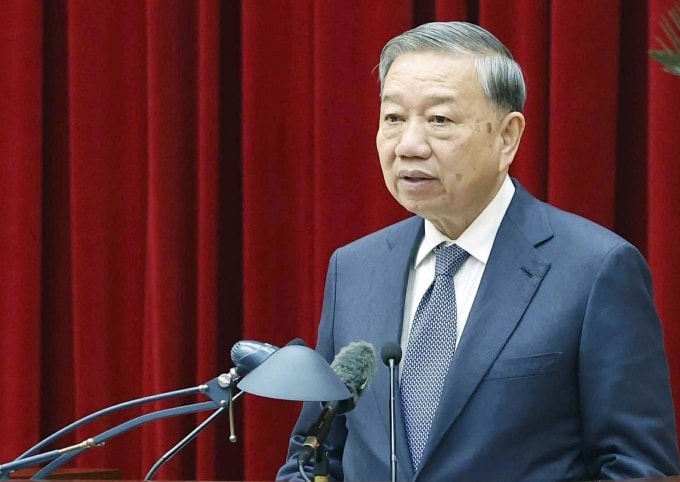 Tổng Bí thư Tô Lâm phát biểu sáng 11/12. Ảnh: Hoàng Phong