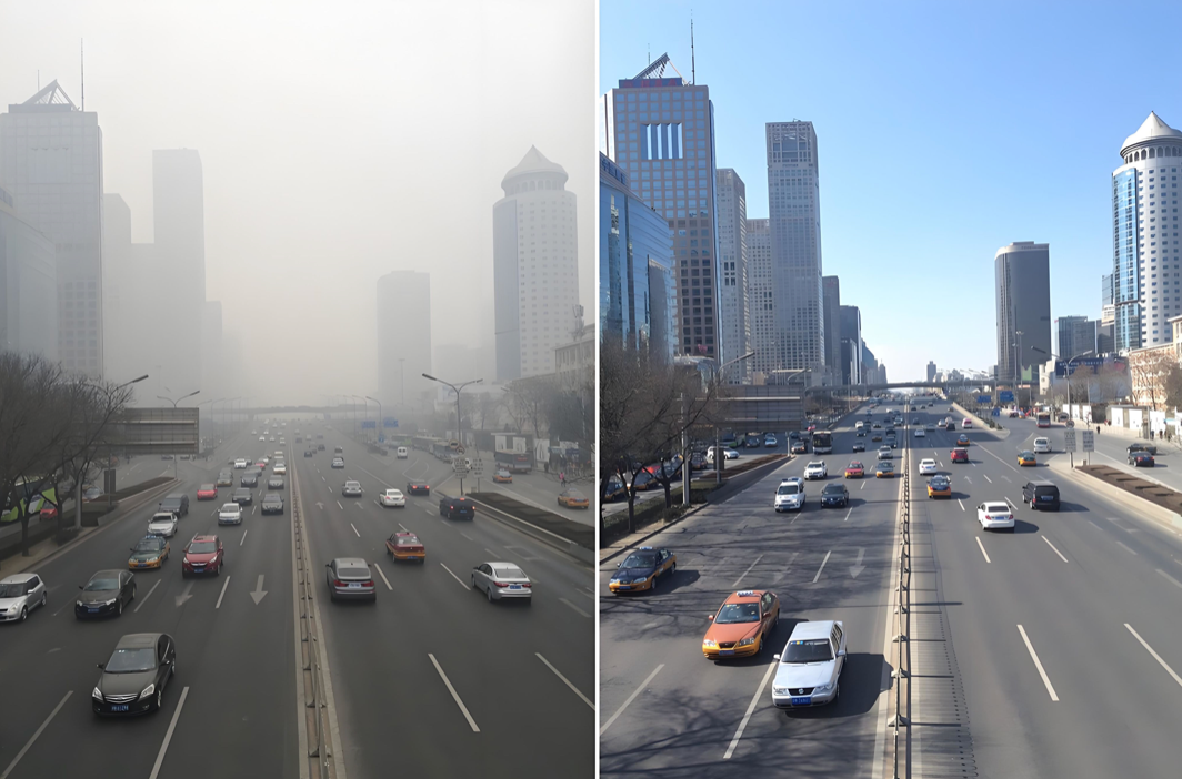 Thủ đô Bắc Kinh đang dần lấy lại bầu trời xanh.