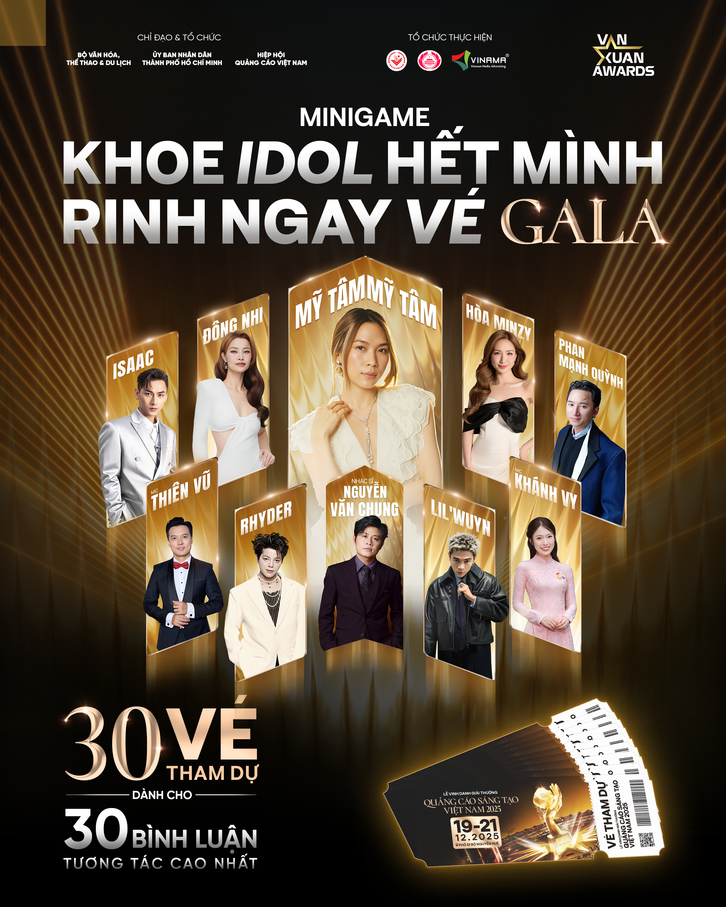 Minigames: Khoe Idol liền tay - Vé Concert Vạn Xuân Awards 2025 về ngay