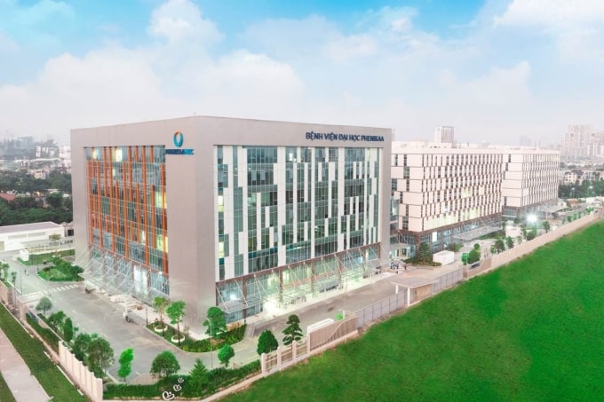 Khuôn viên Bệnh viện Đại học Phenikaa. Ảnh: Phenikaa