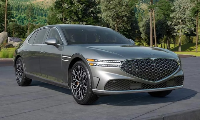 Mẫu Genesis G90 với màu sơn bạc Savile. Ảnh: Genesis