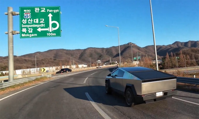 Tesla Cybertruck tại Hàn Quốc. Ảnh: Tsla Chan
