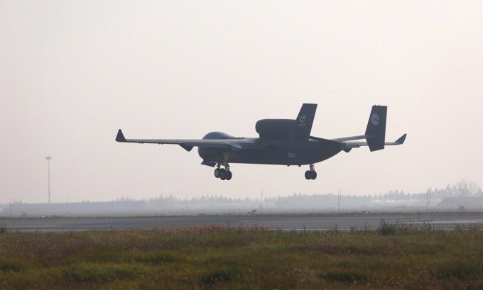 UAV Thiên Cửu trong chuyến bay thử tại tỉnh Thiểm Tây, Trung Quốc ngày 11/12. Ảnh: X/Rupprecht Deino