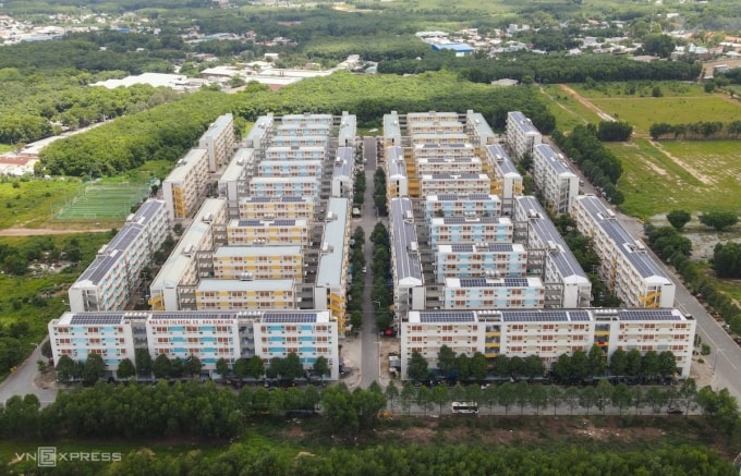 Khu nhà ở xã hội tại Thủ Dầu Một, Bình Dương cũ, tháng 7/2023. Ảnh: Quỳnh Trần