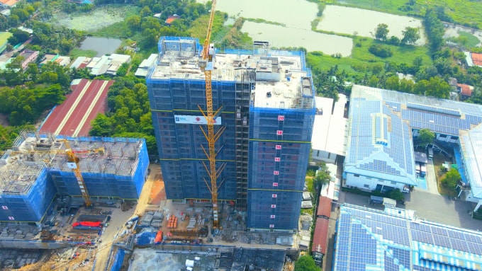 Một dự án đang triển khai tại thị trường Tây Ninh. Ảnh: Phương Uyên