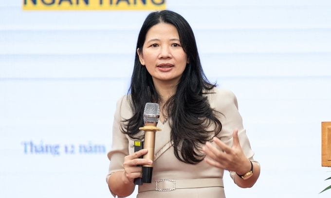 TS Bùi Thị Thu Loan, Trường ĐH Công nghiệp Hà Nội, tại sự kiện. Ảnh: MSD