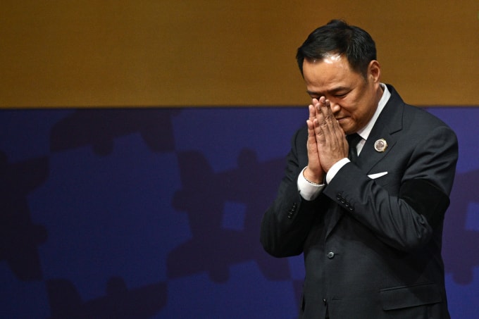 Thủ tướng Thái Lan Anutin Charnvirakul tại APEC ở Hàn Quốc ngày 30/120. Ảnh: AFP