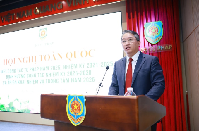 Bộ trưởng Tư pháp Nguyễn Hải Ninh. Ảnh: Linh Đan