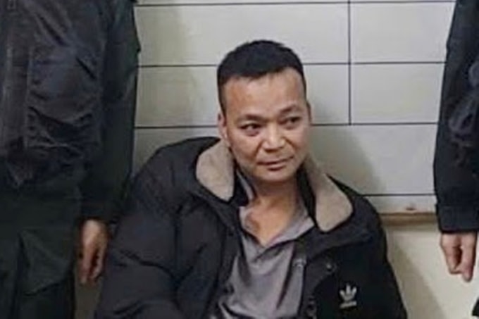 Phạm Trọng Huy khi bị bắt. Ảnh: CACC