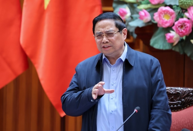 Thủ tướng Phạm Minh Chính phát biểu chiều 13/12. Ảnh: Nhật Bắc