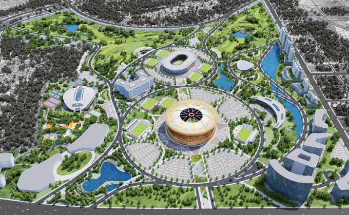 Phối cảnh Khu đô thị thể thao Olympic (khu B).