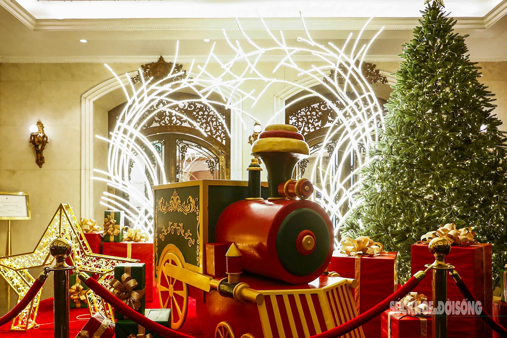 Hà Nội lung linh với hàng loạt cây thông Noel khổng lồ- Ảnh 8.