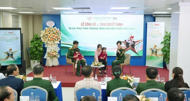 Nhiều gia đình quân nhân hiếm muộn được hỗ trợ thực hiện IVF miễn phí- Ảnh 1.