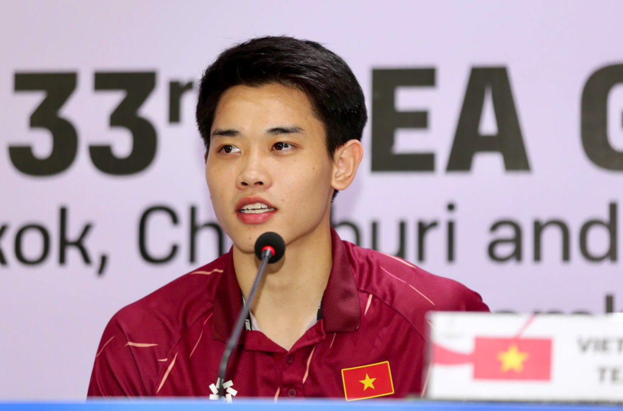 Đình Bắc khẳng định sẽ dồn toàn bộ quyết tâm cho mục tiêu chinh phục huy chương vàng SEA Games 33. (Nguồn: VFF)