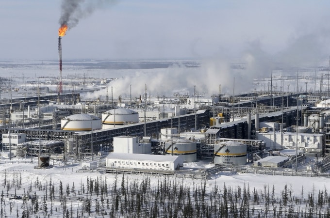 Một mỏ dầu của hãng dầu Rosneft tại Krasnoyarsk, Nga. Ảnh: Reuters