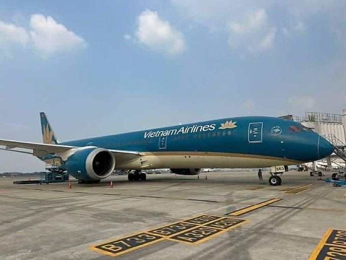 Máy bay được sử dụng bay kỹ thuật ở Long Thành chiều nay. Ảnh: Hạ Giang