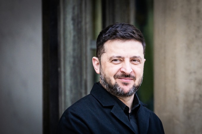 Tổng thống Ukraine Volodymyr Zelensky tại Paris, Pháp ngày 1/12. Ảnh: AFP