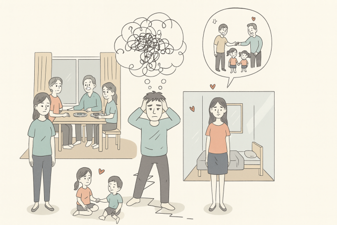 Tôi tính vẫn để vợ sống chung nhà với gia đình mình sau ly hôn