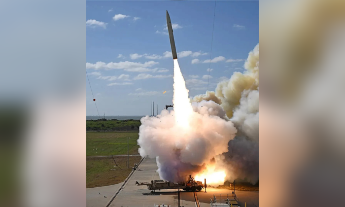 Vụ phóng thử tên lửa Dark Eagle tại Florida tháng 12/2024. Ảnh: BQP Mỹ