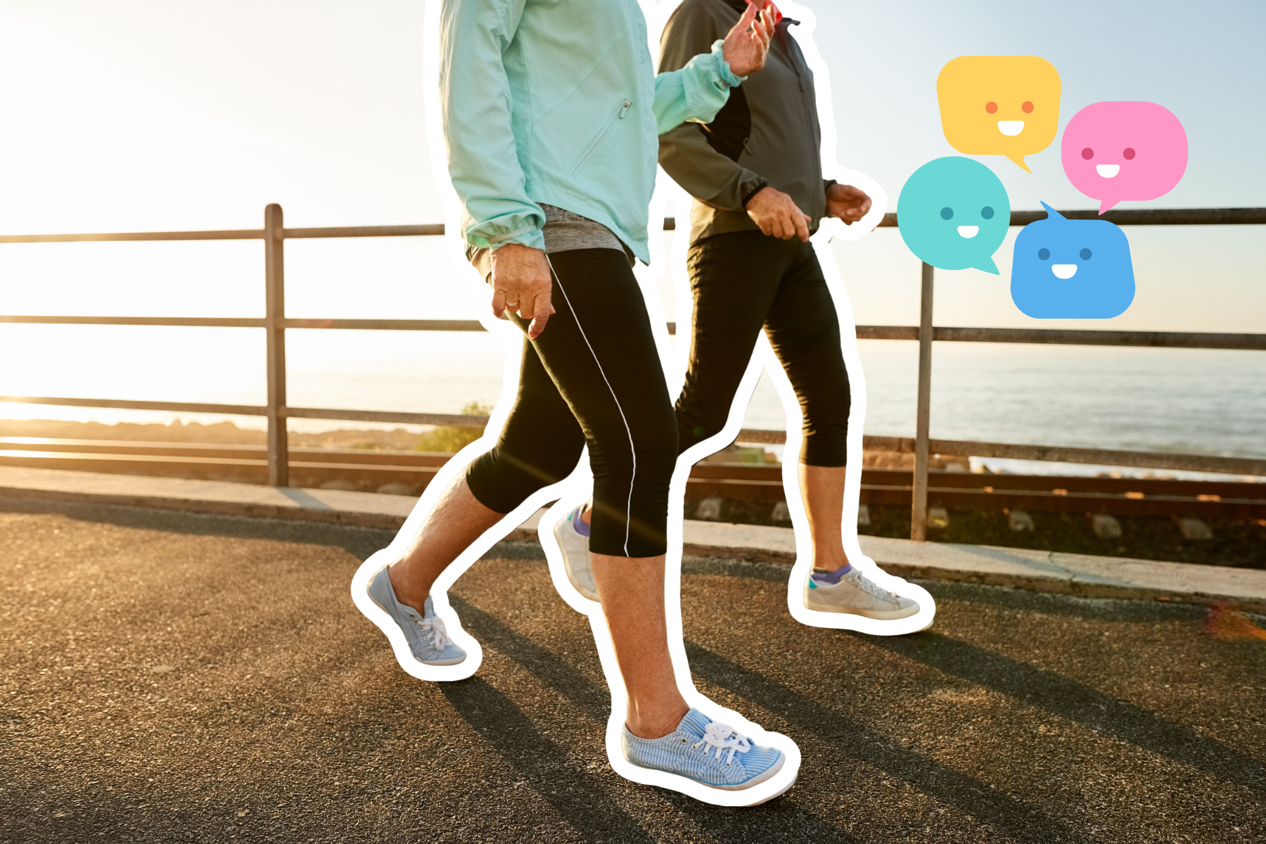 Có thể đi bộ sau ăn cùng với người thân để duy trì thói quen