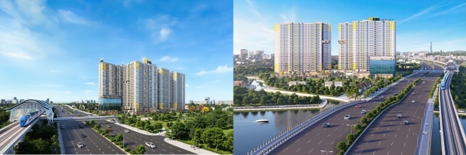 Phối cảnh dự án Bcons NewSky. Ảnh: Bcons