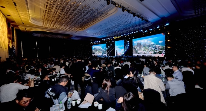 Đại diện Sun Property (thành viên Sun Group) chia sẻ tại sự kiện. Ảnh: Ánh Dương