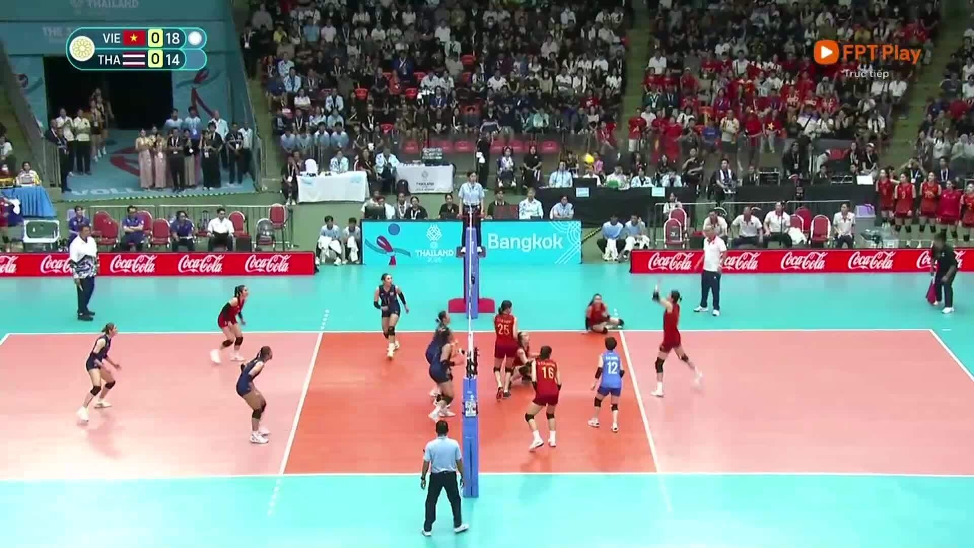 Diễn biến chính trận Việt Nam - Thái Lan ở chung kết bóng chuyền nữ