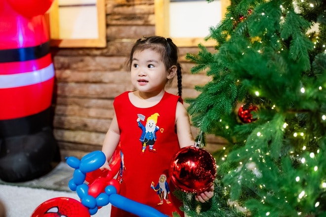 VIDEO: Nhà thờ trang trí hàng chục cây thông Giáng sinh "hot hit" tại TPHCM - Ảnh 14.