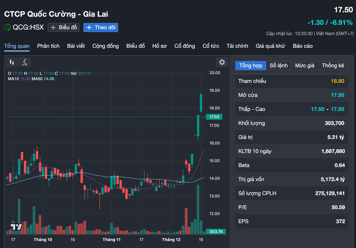 Cổ phiếu Quốc Cường Gia Lai giảm mạnh sau khi bà Nguyễn Thị Như Loan bị truy tố - Ảnh 1.