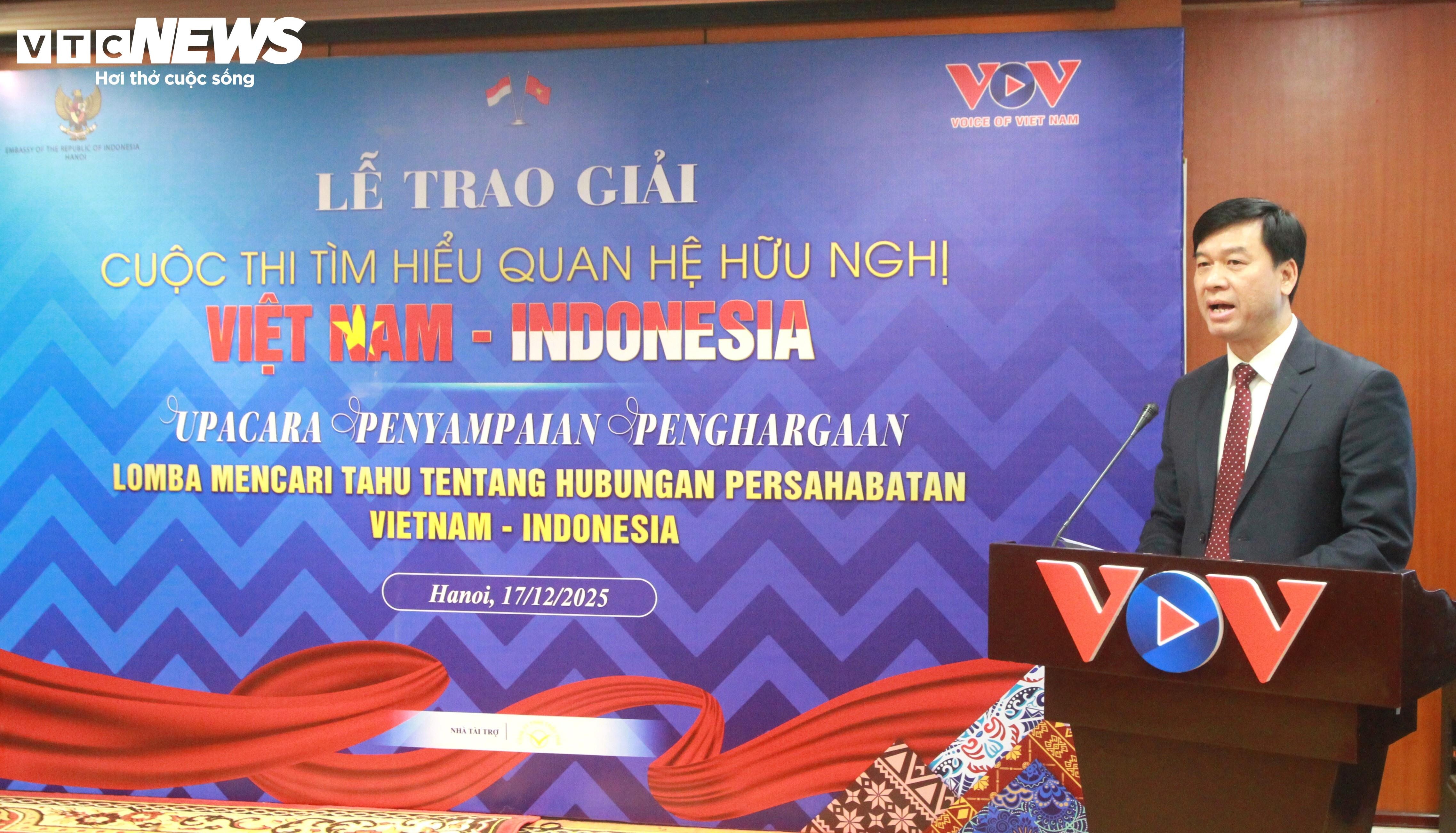 Ông Ngô Minh Hiển, Phó Tổng Giám đốc Đài Tiếng nói Việt Nam phát biểu.