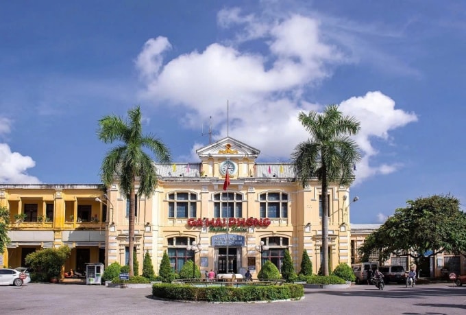 Ga Hải Phòng nằm trên đường Lương Khánh Thiện. Ảnh: Lê Tân