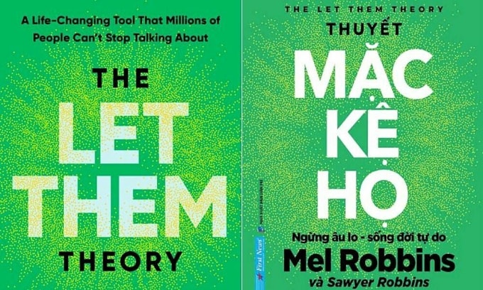 Bên trái là bìa sách bản Anh của ấn phẩm. Bản Việt do dịch giả Rô Man chuyển ngữ, nhà xuất bản Dân Trí liên kết First News phát hành tháng 8. Ảnh: Hay House/ First News