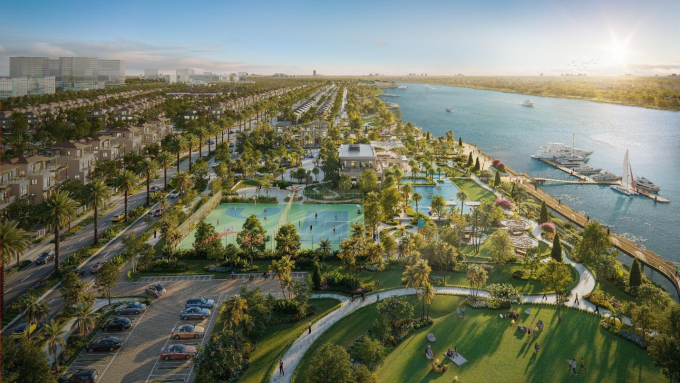 Clubhouse quy mô 2 ha tại dự án. Ảnh: Nam Long