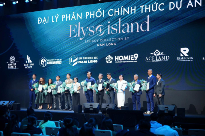 11 đối tác chiến lược chính thức phân phối dự án Elyse Island. Ảnh: Nam Long