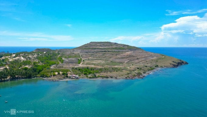 Toàn cảnh khu dự án Đồi Hòn Rơm tại phường Mũi Né. Ảnh: Việt Quốc