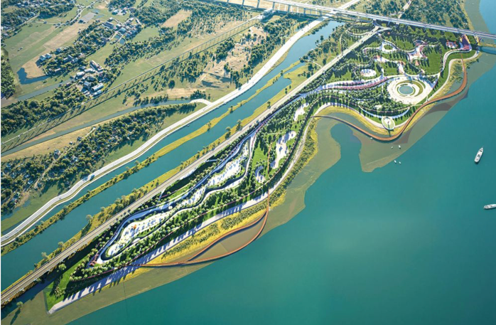 Sắp khởi công dự án Trục đại lộ cảnh quan sông Hồng 855.000 tỉ đồng - Ảnh 1.