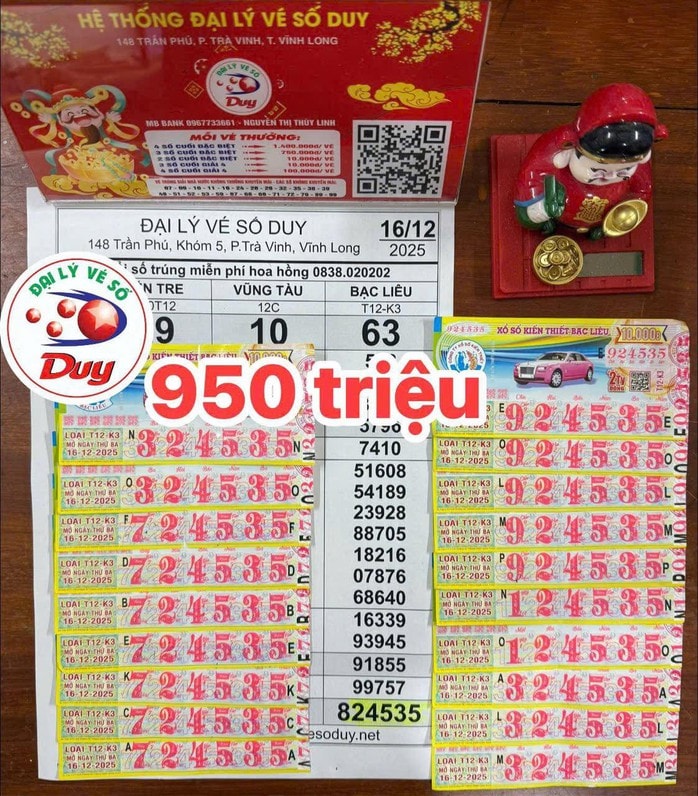 Xổ số miền Nam: Độc đắc liên tục trúng ở tỉnh Vĩnh Long khiến đại lý phải “chạy sô” đổi thưởng - Ảnh 2.