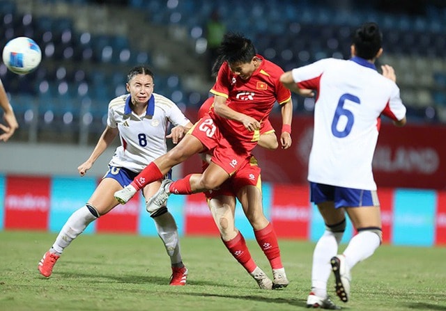 Thất bại trong loạt đá luân lưu, Đội tuyển Nữ Việt Nam giành Huy chương bạc- Ảnh 1.