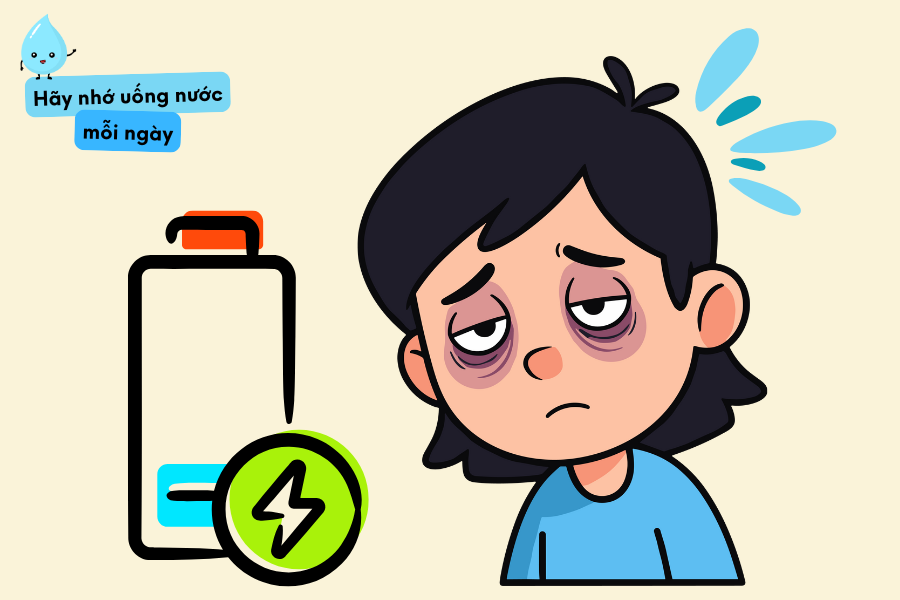 Thiếu nước khiến cơ thể ra tín hiệu 