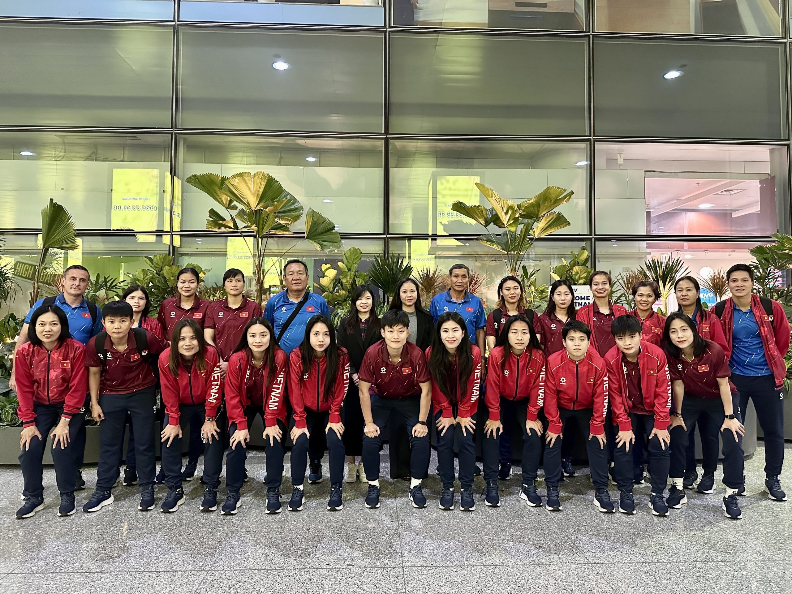 Tuyển nữ Việt Nam tham dự SEA Games 33 môn bóng đá nữ.