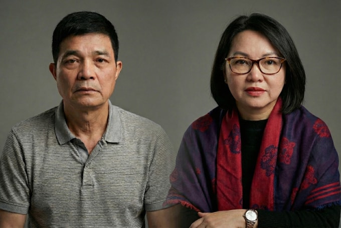 Cựu cục trưởng Nguyễn Thanh Phong và Trần Việt Nga. Ảnh: Bộ Công an/Y tế