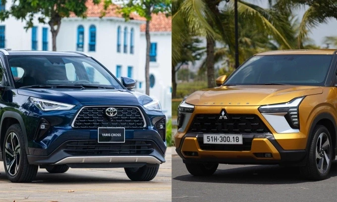 Yaris Cross và Xforce (phải) tại Việt Nam. Ảnh: Thành Nhạn
