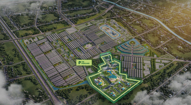 The Parkland nằm trong đại đô thị Ocean Park 2. Ảnh: MIK Group