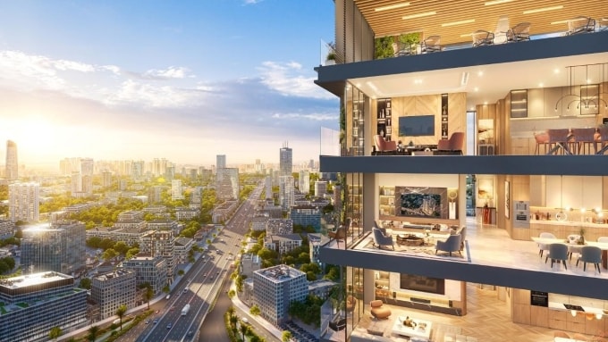 Sun Feliza Suites tọa lạc tại trung tâm Cầu Giấy. Ảnh: Sun Property