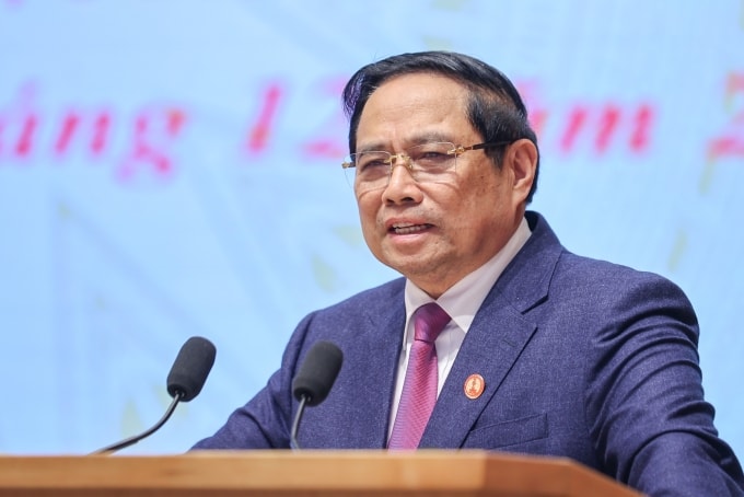 Thủ tướng Phạm Minh Chính phát biểu chiều 18/12. Ảnh: Nhật Bắc